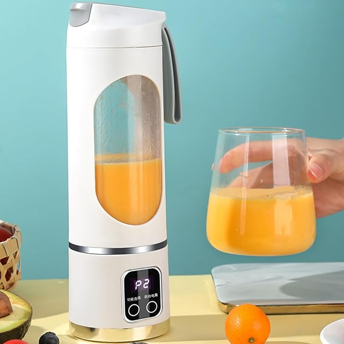 Portable Juicer Blender450ml Wireless Maker with LED Display - Portable Blender Cup | for Home Gym Kitchen Beach School Camping Hiking Picnic Vacation Apartment Dorm