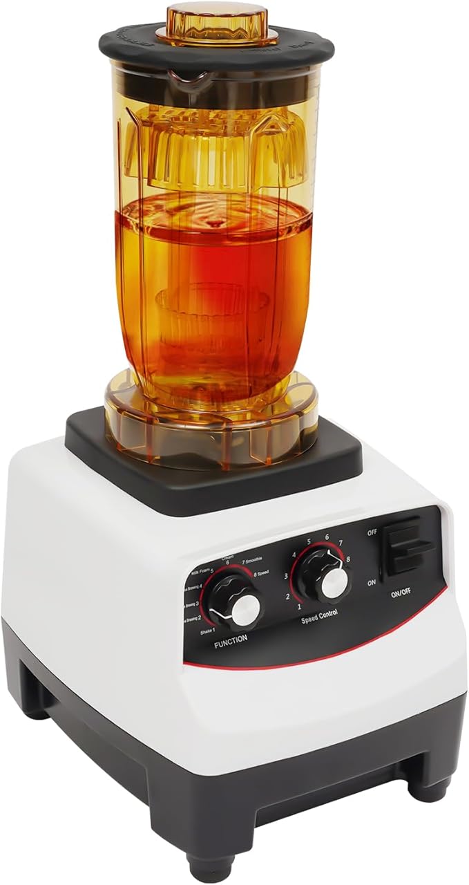 Bubble Tea Machine 1200ml 1800W Multifuction Blending Machine with 4 Different Cups 10 Gears Speed Countertop Smoothie Maker for Homes Milk Tea Shops Coffee Shops 110V 30000RPM Easy to Clean