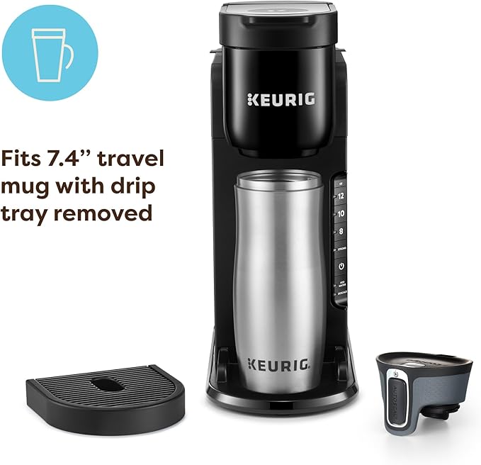 Keurig K-Express Single Serve K-Cup Pod Coffee Maker 3 Brew Sizes Strong Button Feature 42oz Removable Reservoir Black