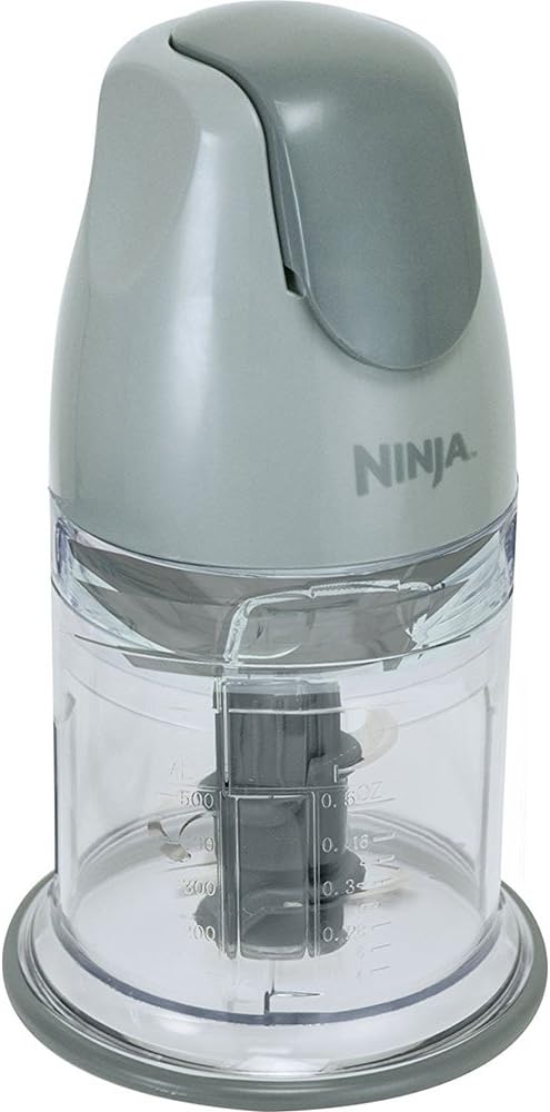 Ninja QB900B Master Prep Food Processor Blender with 48 oz Pitcher &amp 16 oz Chopping Bowl Perfect for Frozen Blending &amp Chopping 400 Watts Dishwasher Safe Countertop Grey