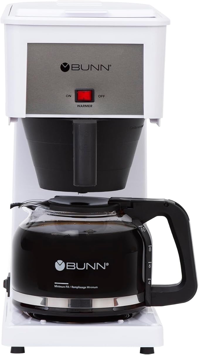 BUNN GRW Velocity Brew 10-Cup Home Coffee Brewer White