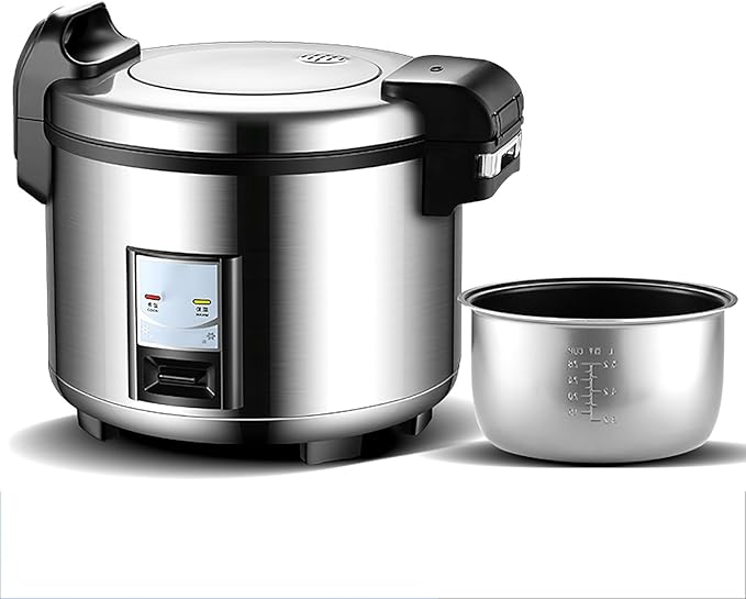 Commercial Large Rice Cooker &amp Food Warmer with One Touch Operation and 24-Hour Keep Warmfor RestaurantsHotels Catering and Canteen Rice CookerOne Color-10L-1600W