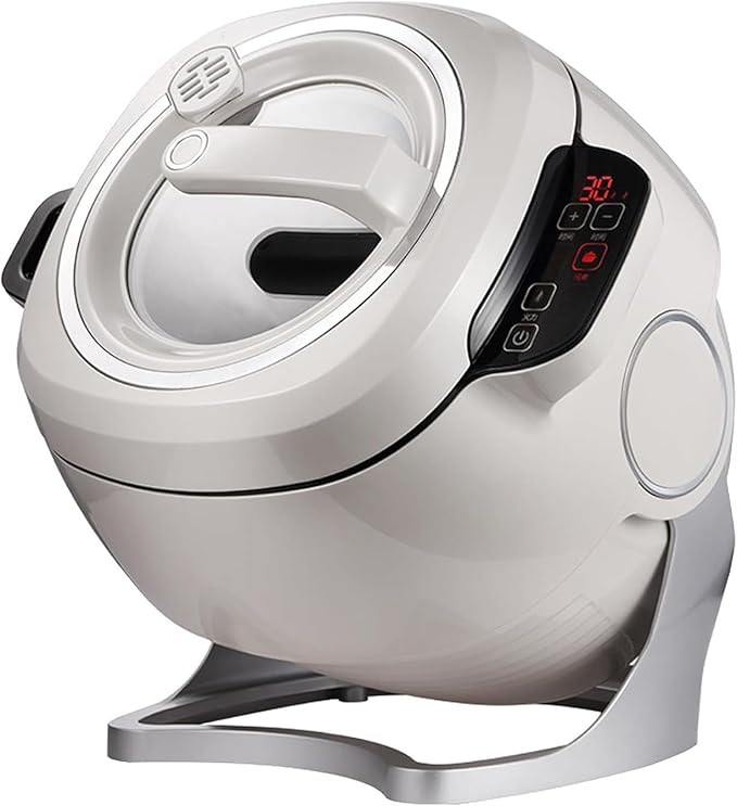 2000W Automatic Cooking Machine 6L Auto Stir Fry Wok Fried Rice Cooking Machine with Smart Touch 360° Rotating 3D All-round Heating for Home Restaurant
