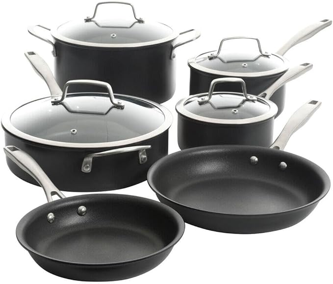 For Kenmore Pro Arbor Heights 10 Piece Nonstick Aluminum Cookware Set In