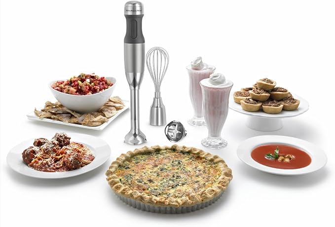 KitchenAid KHB2561ACS Architect Series 5-Speed Hand Blender - Coco Silver