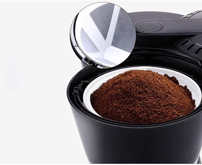 Coffee Machine 650ML Household Office American Style Drip Tea/Coffee Making 6 Cups Coffee Maker 600W Temperature Control Black