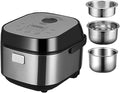 Low-Sugar Rice Cooker Household 304 Stainless Steel Inner 24H Reservation Rice Soup Separation Rice Cooker for 3-7 People (A) ()