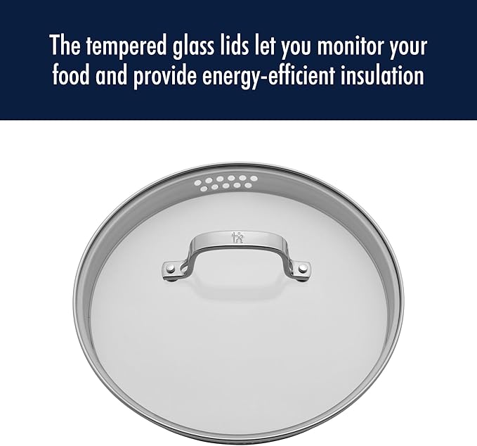 HENCKELS Clad H3 10-pc Induction Pot and Pan Set Stainless Steel Durable and Easy to clean