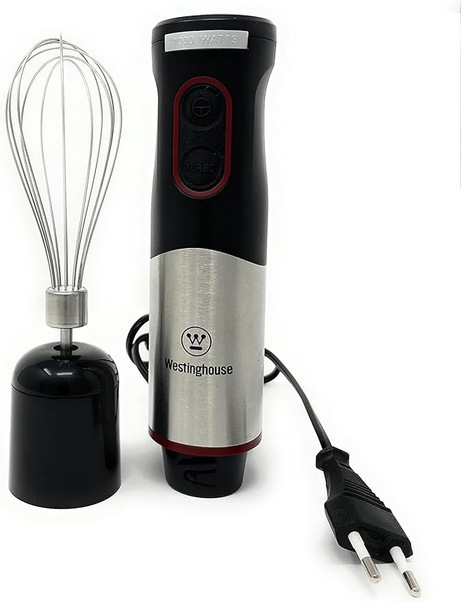 220 Volt Hand Blender 1000W - 3 in 1 Hand blender includes blending shaft 500 ml chopper bowl 700 ml beaker and whisk-220V 240V (Not For Use In USA)