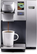 Office Pro Commercial Coffee Maker Single Serve K-Cup Pod Coffee Brewer Silver Extra Large 90 Oz. Water Reservoir