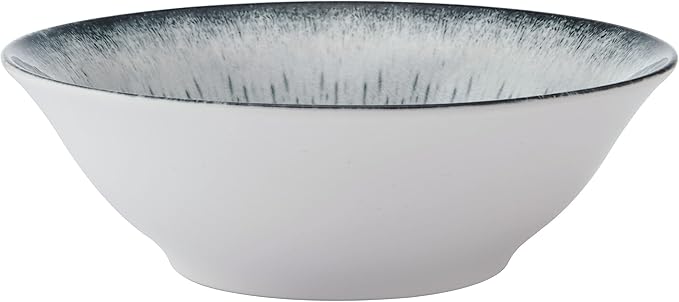 Mikasa Matteo 12 Piece Dinnerware Plate Bowl Set Servie for 4 Gray