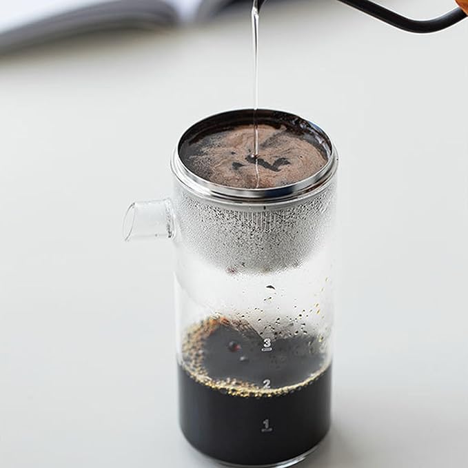 TARSHYRY Ice Drip Coffee Maker with Adjustable Speed 400ml Capacity Easy Cleanup Borosilicate Glass for Home Office On the Go