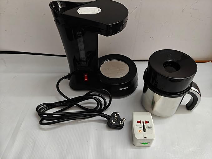 Cafe Zest Drip Coffee Maker| 450W Coffee Machine for Home | 500ml Capacity | Black