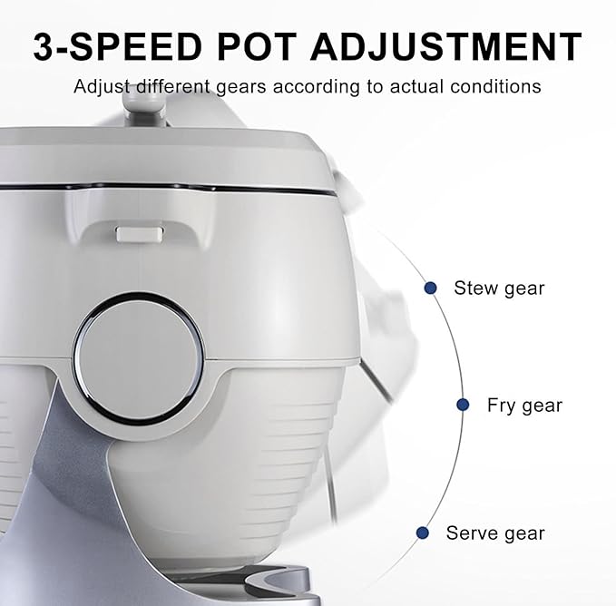 Commercial Automatic Stir Frying MachineDrum Type Food ProcessorElectric Cooking Machine360° Rotating Heating Pot3 Speed Adjustable Cooker(110v)