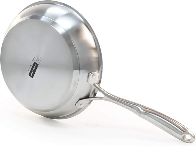Chantal Induction 21 Steel 8 Piece Cookware Set with Ceramic Coated Fry Pans 8 pc Set