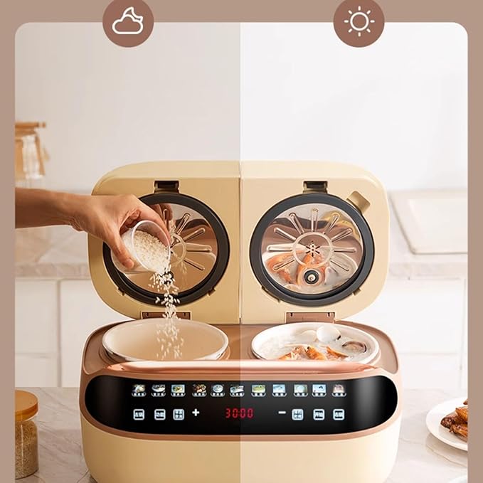 Rice Cookers Electric Rice Cooker Double Gallon Integrated Fully Automatic Dual-use Multifunctional Household Dual-Control Pressure Cooker Rice Cooker Rice Maker