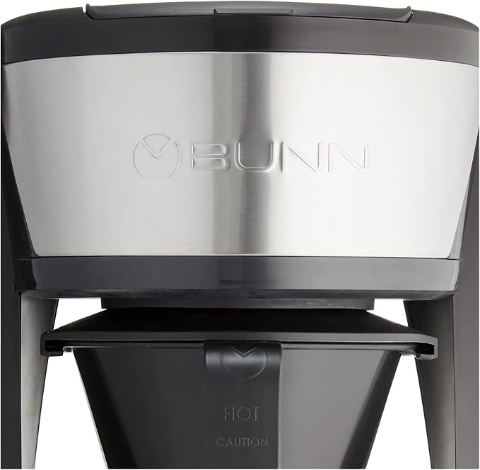 BUNN HB Heat N Brew Programmable Coffee Maker 10 cup Stainless Steel 46500.0003