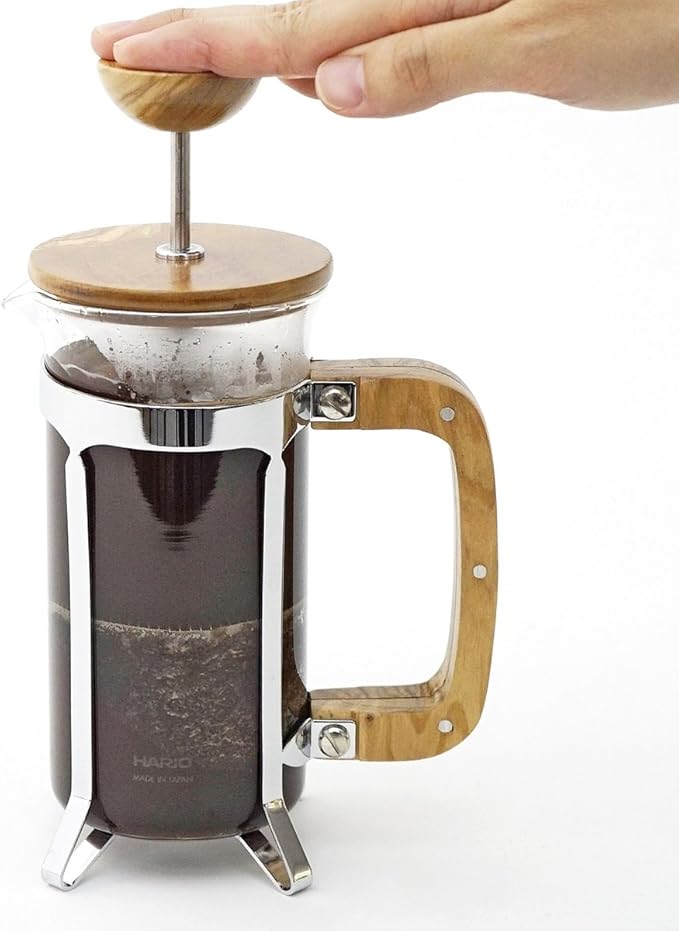 Hario Olive Wood Coffee and Tea Press 600ml