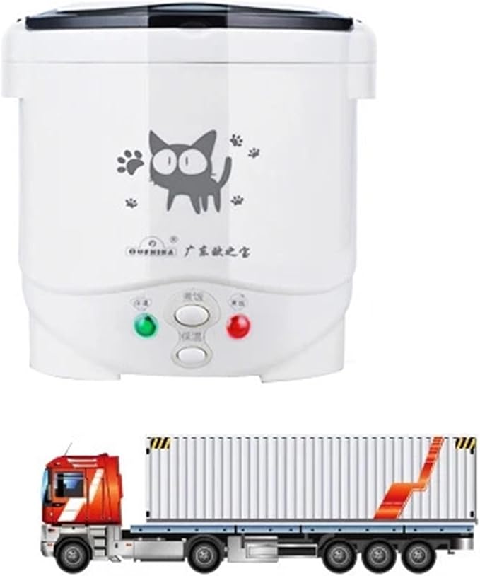 Fit for Mini Rice Cooker Portable MultiCooker Household Rice Cookers 24V 220V Pot Cooking Machine Pans Car Truck Home(24V for Truck)