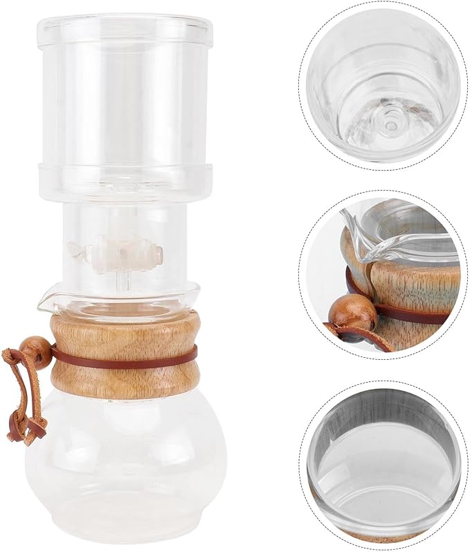 Alipis Cold Brew Coffee Maker Glass Pot 1-set Drip Ice Coffee Kettle Multi-functional for Home and Office Use