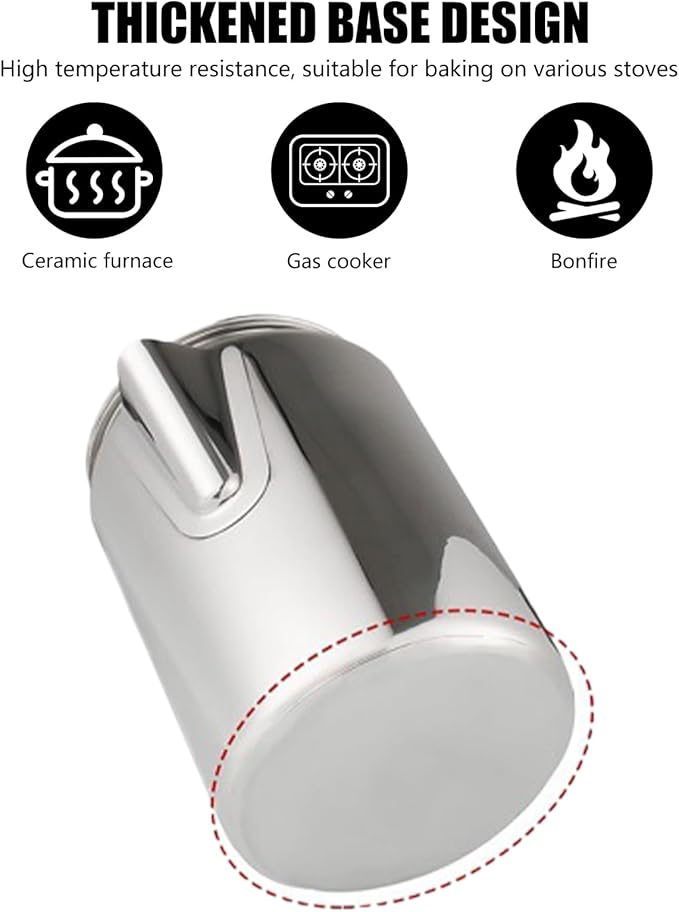 Stainless Steel Coffee Percolator for Campers Heat Retention Coffee Pots Large Capacity Coffee Maker for Camping