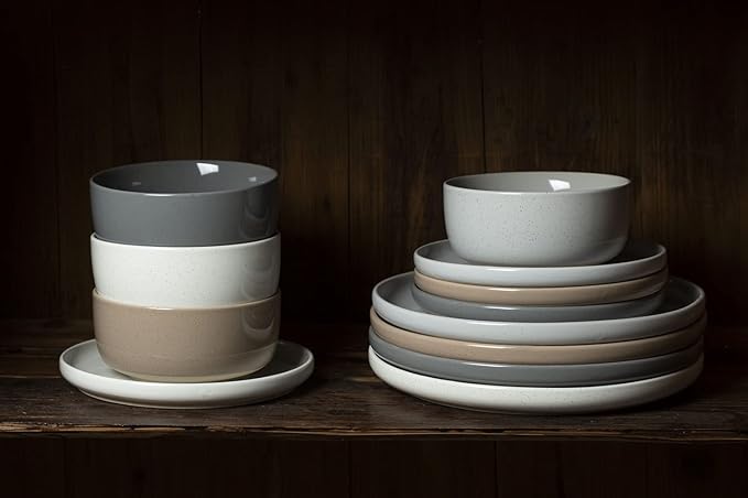 Famiware Milkyway Dinnerware Sets 16 Piece Dish Set Multi-color