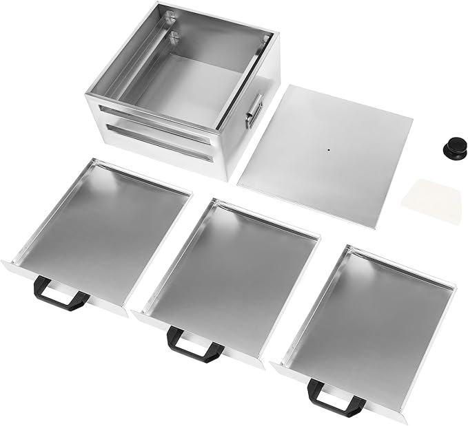 2 Layer Rice Noodle Rolls Machine Top Open Chinese Rice Noodle Roll Food Steamer with Extra Tray Guangdong Changfen Cantonese Cuisine Household Cookware (2 Layer)