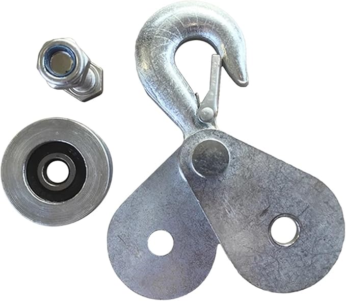 High Strength Steel Wheel Lifting Rope Pulley Block Electric Winch Hook(1000 Kg)