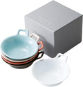 Mino Ware 91-134-101 Miyama Gift Set Dinnerware Set Bowl Bowl Small Approx. 5.1 x 4.7 x 2.0 inches (13 x 12 x 5 cm) Set of 5 (1 each) (White Blue Orange Brown Beige) Wedding Gift