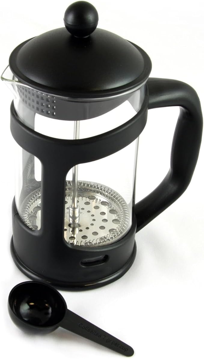 28 Ounce Glass French Press Coffee Maker with Stainless Steel Mesh Filter Manual Coffee Brewer