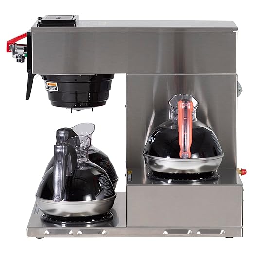 BUNN 12950.0212 CWTF15-3 Automatic Commercial Coffee Brewer with 3 Lower Warmers (120V) &amp 12-Cup Commercial Coffee Filters 1000 Count (Pack of 1) 20115.0000