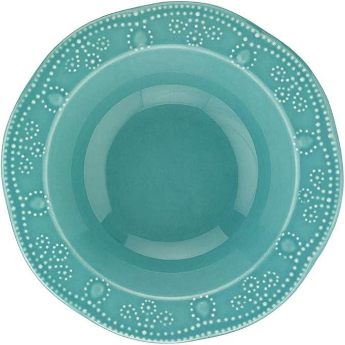 Kaimei 12-Piece Turquoise Porcelain Dinnerware Set: Elegant &amp Versatile Dinner Plates &amp Bowls for 4