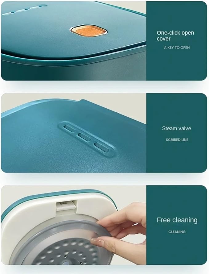 GRFIT 1.2L Electric Rice Cooker Household Multi Cooker Non-stick Food Cooker Home (Color : A) jinyi2016SHOP-1998