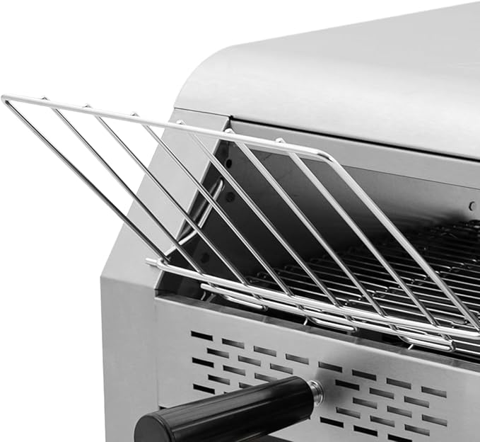 Commercial Conveyor Toaster 1900W Heavy-duty Toasters with Multiple Heating Modes and 7 speeds Toaster Ovens Countertop for Raditional White Slices Wheat Bagel Halves (300 Slices/H)