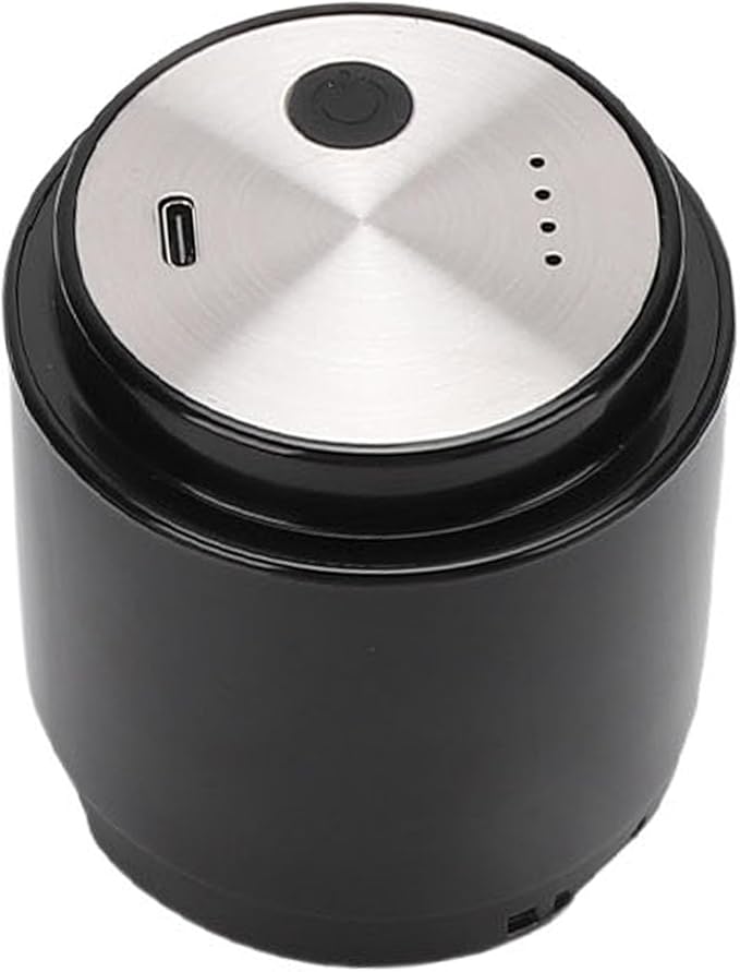 Portable Coffee Maker Electric Coffee Maker with Mill 350ML Cordless Rechargeable Battery Operated Coffee Machine Semi Automatic Coffee Cup for Camping Office (White)