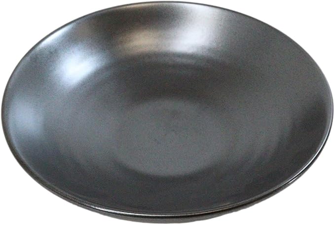 Ebros Gift Iron Black Clay Underglaze Technique Tetsu Kesho Porcelain Dinnerware Kitchen Set Asian Japanese Restaurant Supply (Pack Of 4 Large Ramen Soup Dinner Bowl 36oz)