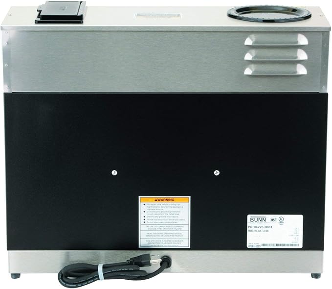 BUNN 04275.0031 VPS 12-Cup Pourover Commercial Coffee Brewer with 3 Warming Stations (120V/60/1PH)