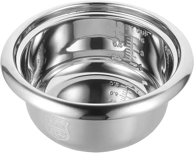 Large Capacity Rice Cooker with Stainless Steel Circular Rice Cooker 3L/2L Inside The Pot(3L 500W)