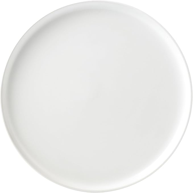 Lorren Home Trends White Stoneware Dinnerware Set 16 Piece Service for 4 Microwave and Dishwasher Safe