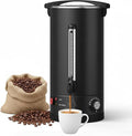 120 Cup 16L Commercial Coffee Maker | Large Capacity Coffee Urn with Double-Wall 304 Stainless Steel | Quick Brew Dispenser for Offices Meetings &amp Large Gatherings Black