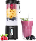 DENOKIN Portable Blender 16oz Vessel Cordless Personal Size Small Blender for Shakes and Smoothies with 6 Blade for Kitchen Home Travel