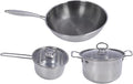 Stainless Steel Cookware Set Multifunction Easy to Clean Antistick Frying Pan Stock Pot Sauce Pan with Lids for Home Kitchen