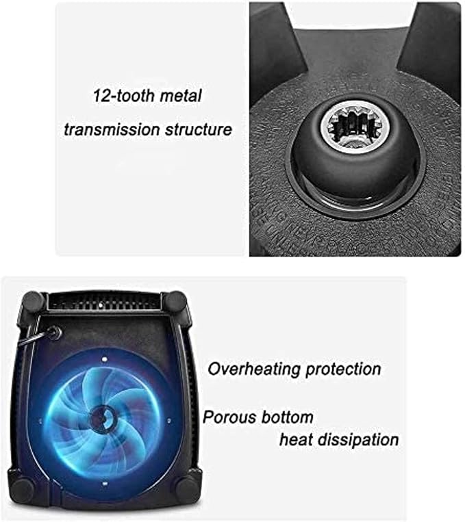Large Capacity 2.2L Ice Blender Countertop Blender 1000W High Power High Speed Blender Built-in Timer Smoothie Maker