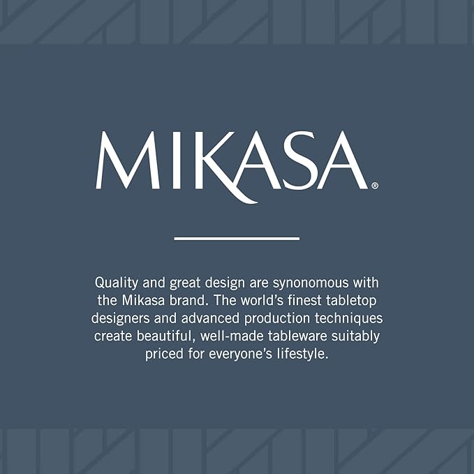Mikasa Delray 40-Piece White Dinnerware Set Service for 8 Durable Porcelain Plates Bowls and Mugs Dishwasher and Microwave Safe
