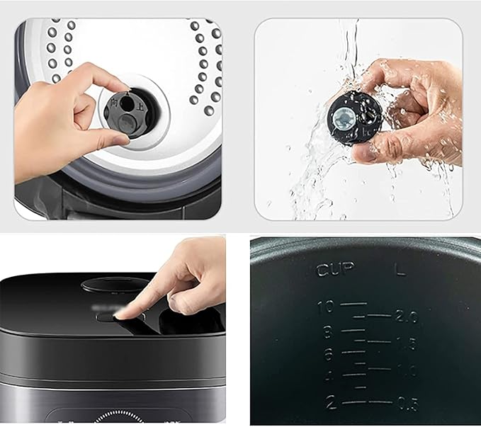 Rice Cooker Household Multi-Function Rice Cooker 24H Reservation and Heat Preservation Thicken Non-Stick Liner(3L) ()