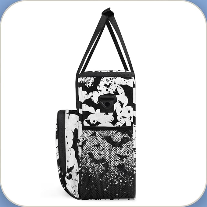 Magical Bat Coffee Maker Carrying Bag Dreamy Bat Travel Storage Bag Compatible with K-Mini or K-Mini Plus Single Serve Coffee Brewer Carrying Case with Multiple Pockets &amp Shoulder Strap