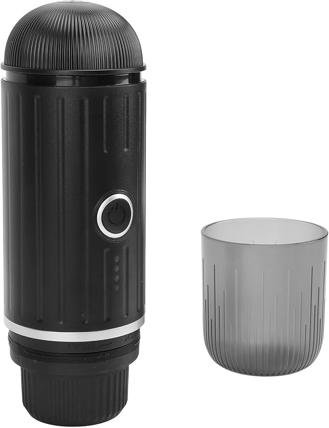 Fabater Portable Coffee Maker 19BAR Pressure Rechargeable 7500mAh Battery Travel Coffee Maker Portable with 2 in 1 Function for Ground and Capsules Automatic