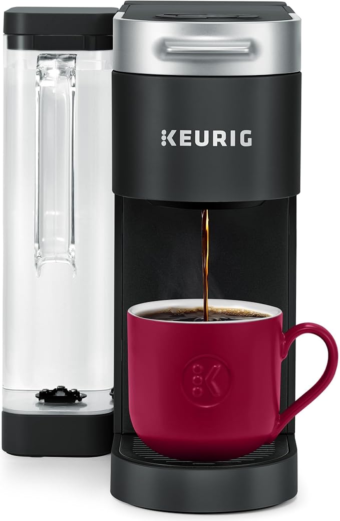 Commercial CHEF 0.6 Cubic Foot 600W Microwave Bundle with Keurig® K-Supreme Single Serve K-Cup Pod Coffee Maker Black