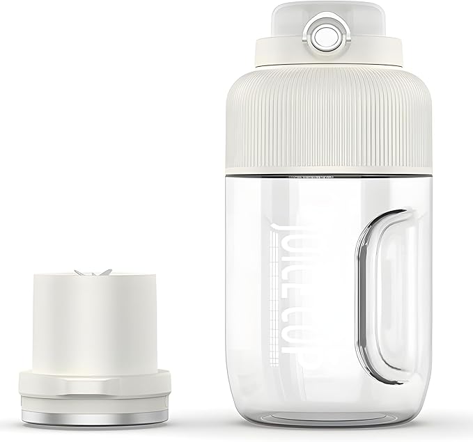 Electric Juicing Bottle Portable 1200 Ml Blender With Dual Lids And 18000 Rpm Stainless Steel Cutter For Smoothies