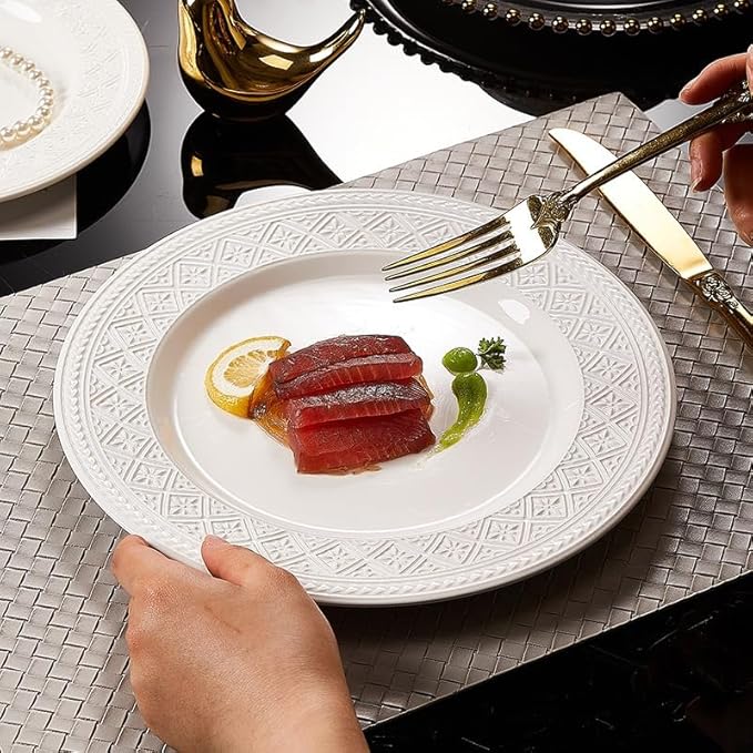 76Pcs Dinnerware Sets Chinese Style Ceramic Bowls Plates Luxury Hotel Quality Tableware Set for Home Restaurant Dinnerware Sets